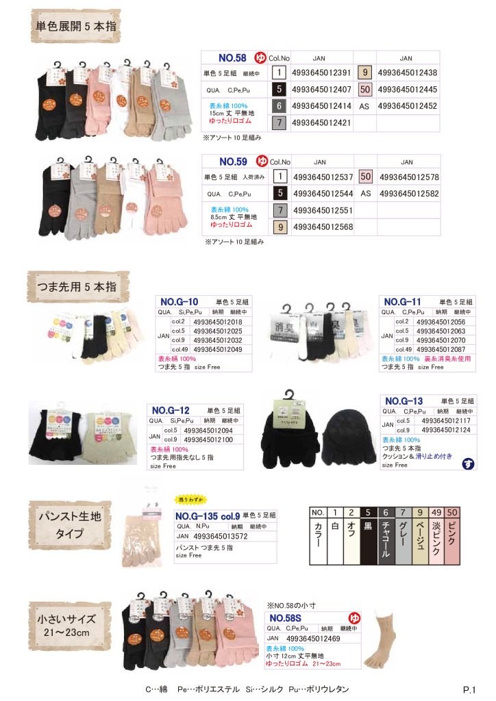 2026SS 5本指カタログのサムネイル