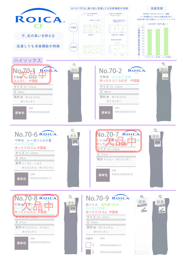 2025SS単色ハイソクオーバーニーのサムネイル