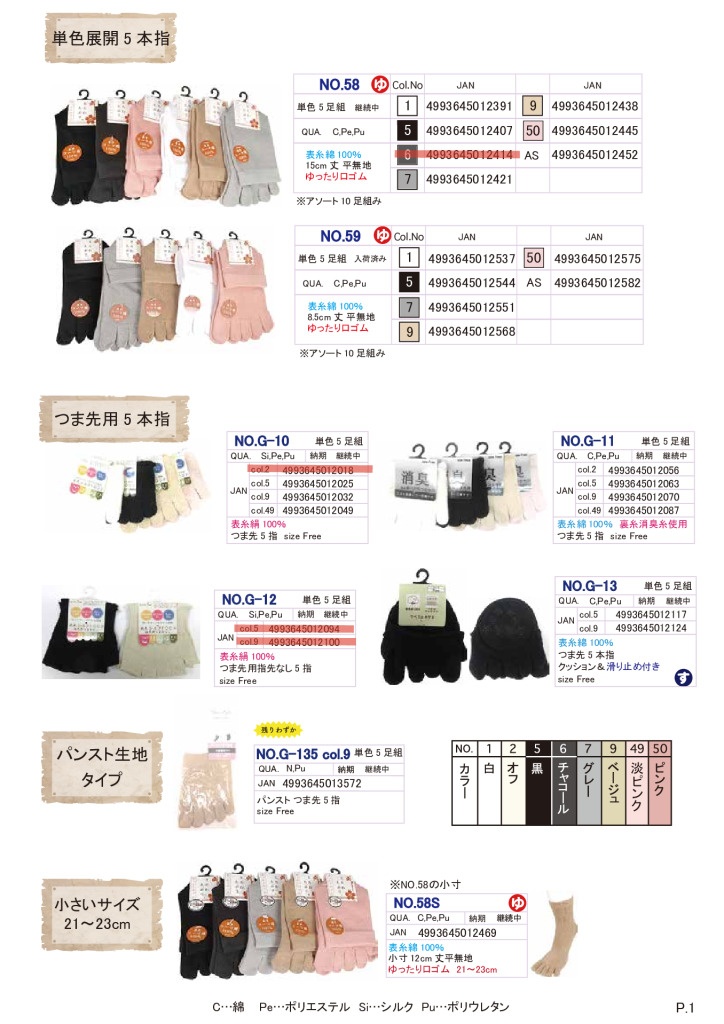 2026SS 5本指カタログのサムネイル