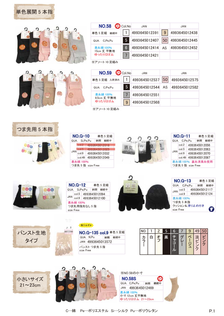 2026SS 5本指カタログのサムネイル