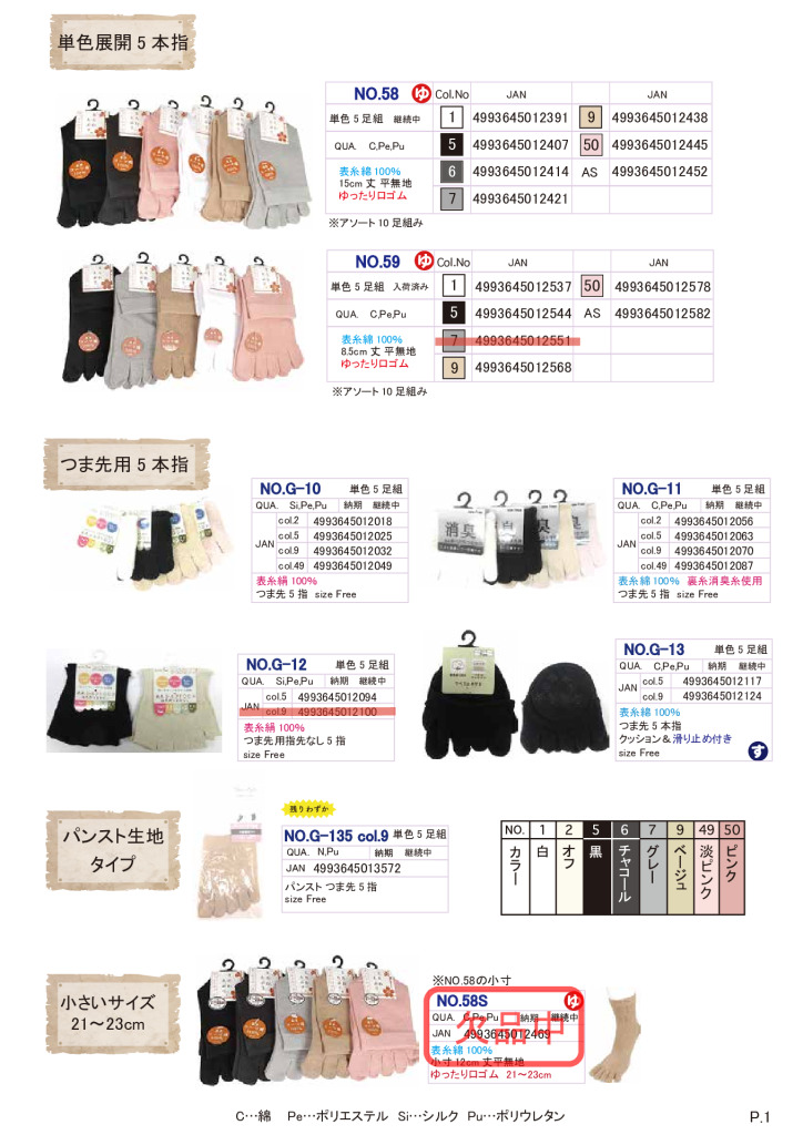 2026SS 5本指カタログ修正のサムネイル